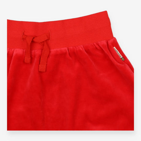 Skirt red velour 