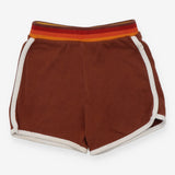 Shorts brown stripe waist