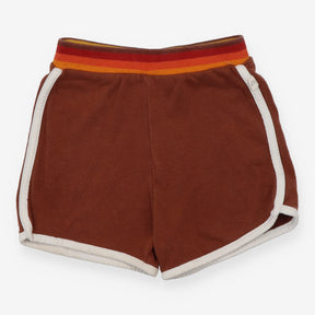 Shorts brown stripe waist