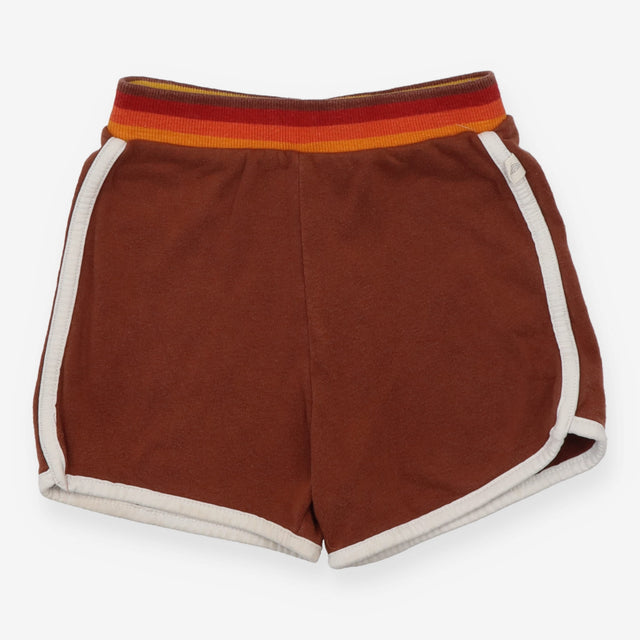 Shorts brown stripe waist