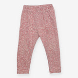 Pink floral leggings