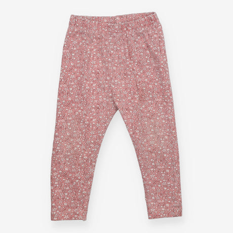 Pink floral leggings