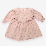 Dress long sleeve pink needlecord berries
