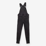 Black Washed Denim Maternity Dungarees
