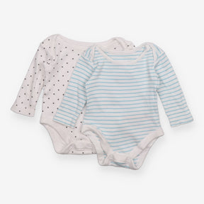 Bodysuits Long Sleeve Stars and Stripes 2-Pack