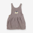 Pinafore grey cord penguin