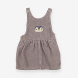 Pinafore grey cord penguin
