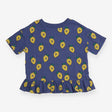Tee Blue with Frill Hem and Lemons