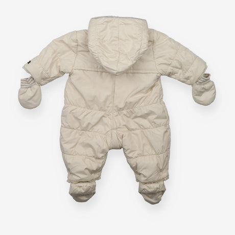 Cream fleece lined snowsuit