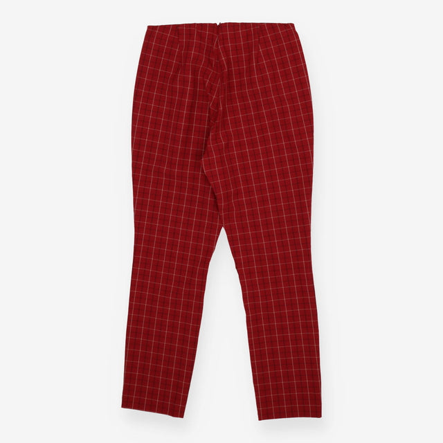 rag & bone Simone Plaid Pants Red Trousers UK 8