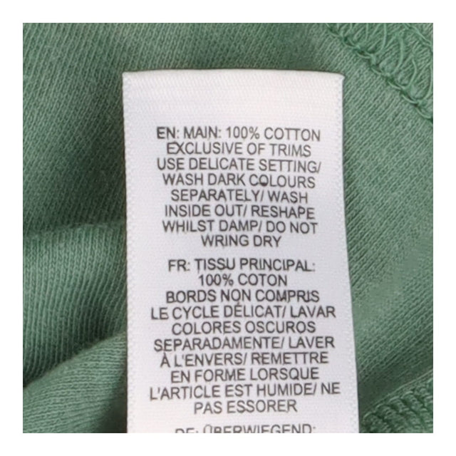 Tee Long Sleeve Green with Foxes Elbow Patches