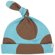 Knotted Hat Giant Spot Brown/Turquoise