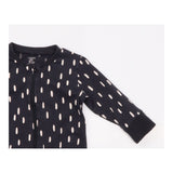 Sleepsuit black white strokes