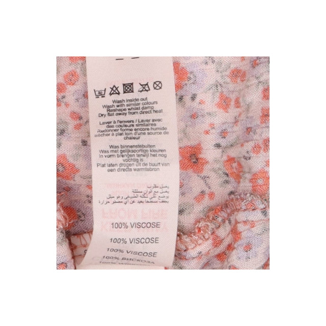 Wide Leg Trousers Floral Print Pleated High Waist