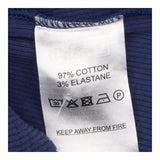 Confiture Blue Ribbed High Neck LS Top