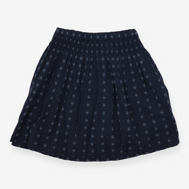 Skirt navy with embroidery
