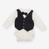 Bodysuit waistcoat and bowtie