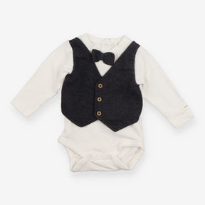 Bodysuit waistcoat and bowtie