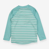 Rash vest teal stripe