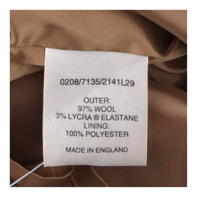 Skirt 97% Wool Pleated Midi Brown