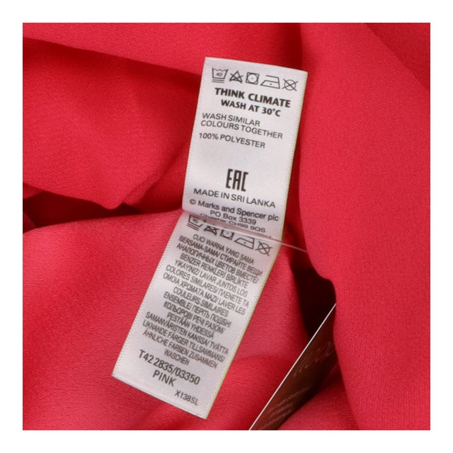 Pink Fluted Sleeve Bow Dress 
