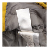 Yellow waterproof coat with fleece lining