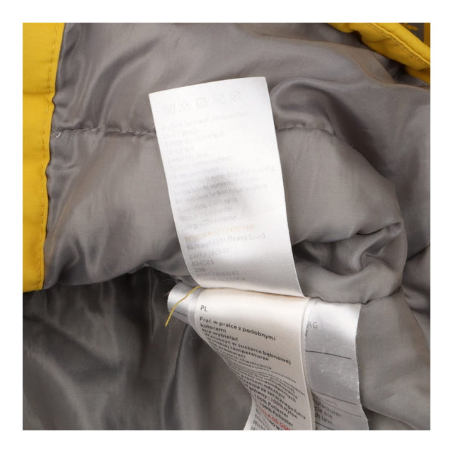 Yellow waterproof coat with fleece lining