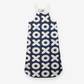 Dress navy noughts and crosses