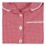 School Dresses Red Gingham with lace Trim 2 pack