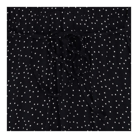 Black Polka Dot Midi Dress | Frill Sleeve Dress