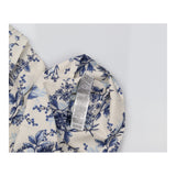 Top Strapless Peplum Cotton Floral Bandeau Ivory B