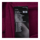 Jumper Long Sleeve V Neck Fine Knit Burgundy