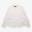 White Fitted Long Sleeve Shirt