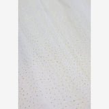 Cream tuille  dress with Gold