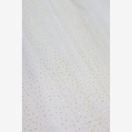 Cream tuille  dress with Gold