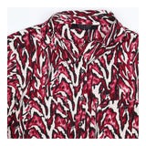 Shirt Dress Anya Wing Print Midi Burgundy