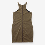 Metallic Gold Bronze Sleeveless Bodycon 