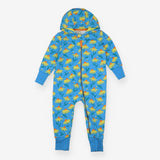 Snugglesuit blue with yellow flowers & bees