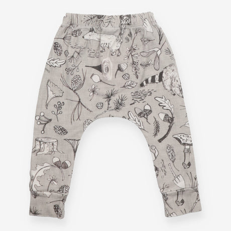 Harem Legging Grey and White Woodland