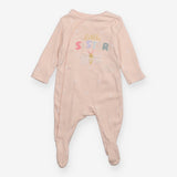 Sleepsuit Little Sister butterfly peach