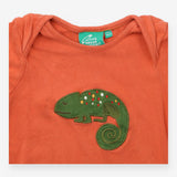 T-shirt orange lizard