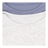 Grey and Blue Ribbed Bodysuits 2 Pack