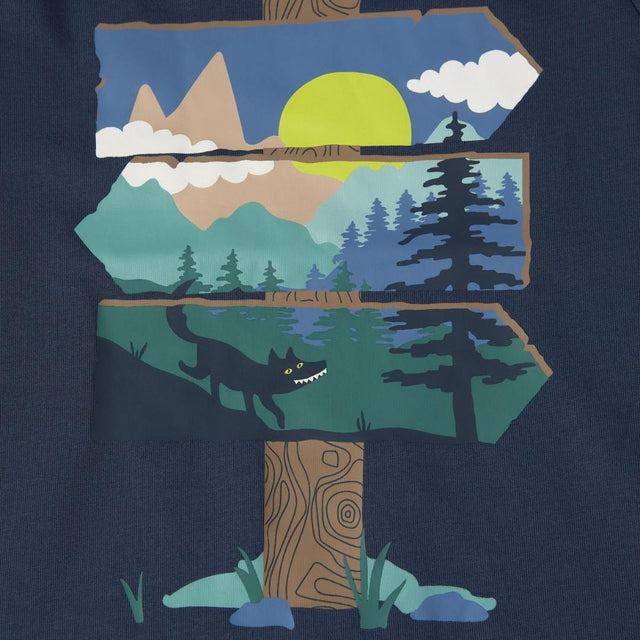 Adventure print long sleeve tee
