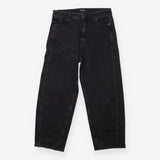 Barrel Jeans Washed Black High Rise Stretch Denim