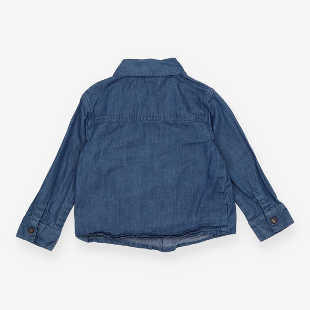 Blue Shirt with Boat on Pocket