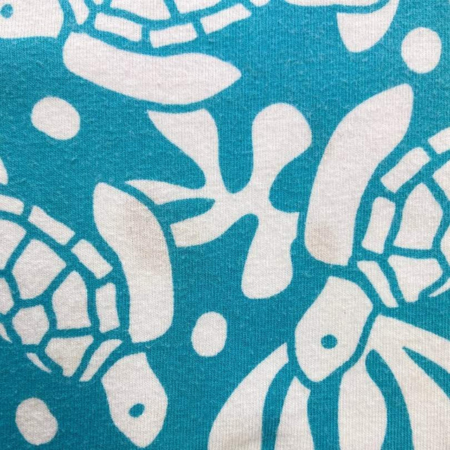 Blue and White Turtle Jersey Dress