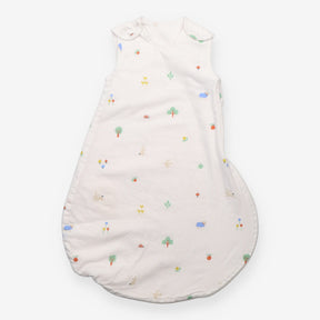 Baby Sleep Bag Woodland Print White