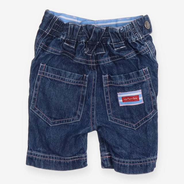 Denim Short Blue with Poppers on Side