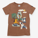 Brown Exercising Animals T-shirt
