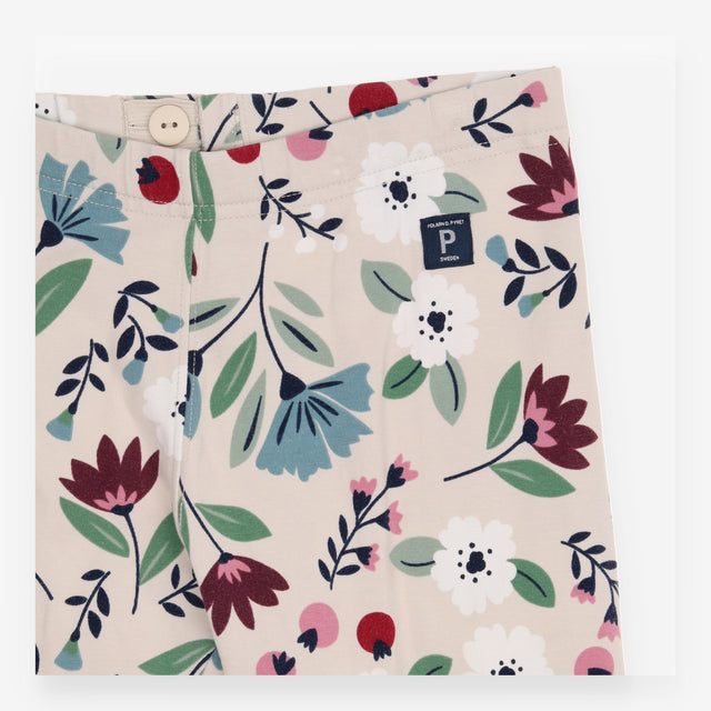Leggings Oatmeal Berry Flowers